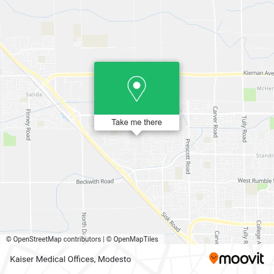 Kaiser Medical Offices map