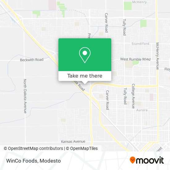 WinCo Foods map