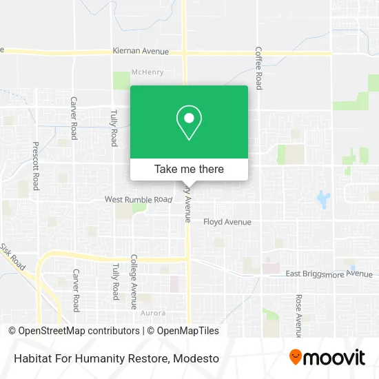 Habitat For Humanity Restore map