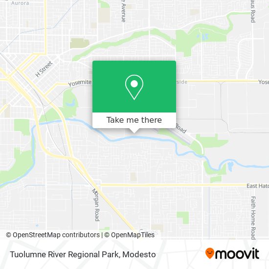 Mapa de Tuolumne River Regional Park