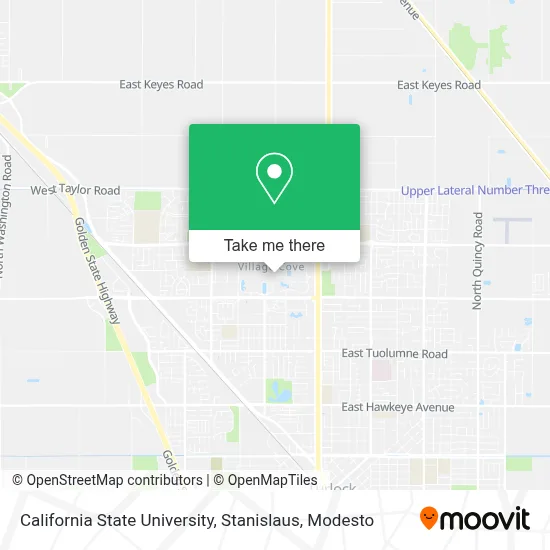 California State University, Stanislaus map