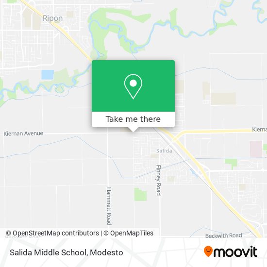 Mapa de Salida Middle School