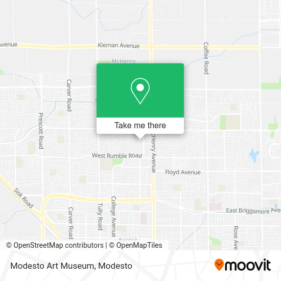 Modesto Art Museum map