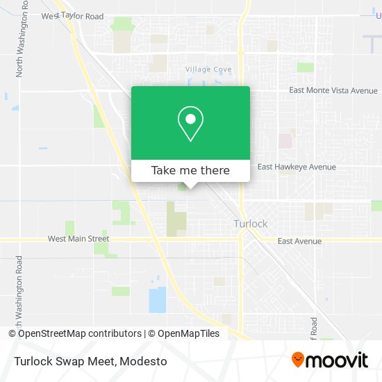 Mapa de Turlock Swap Meet