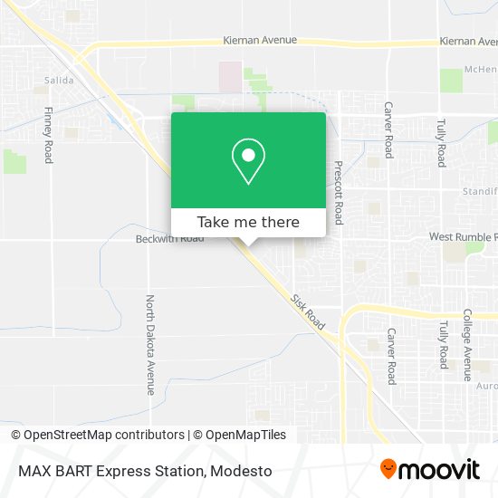Mapa de MAX BART Express Station