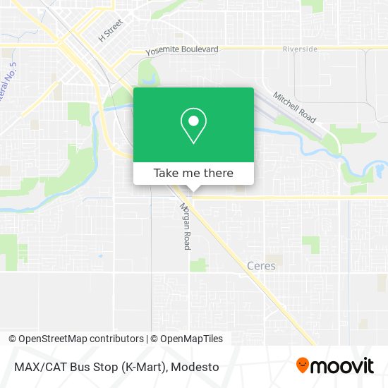 MAX/CAT Bus Stop (K-Mart) map