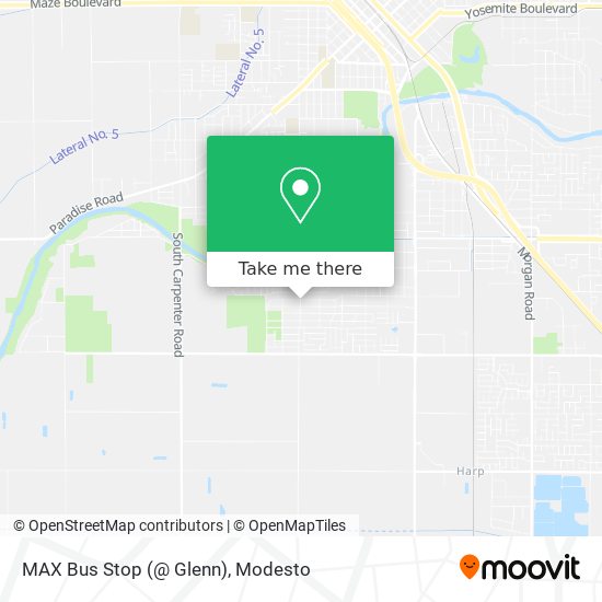 MAX Bus Stop (@ Glenn) map