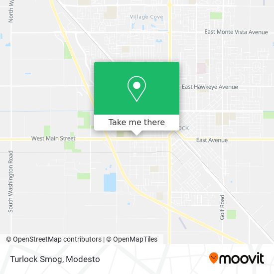 Mapa de Turlock Smog