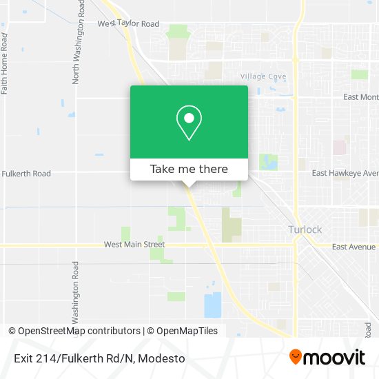 Exit 214/Fulkerth Rd/N map