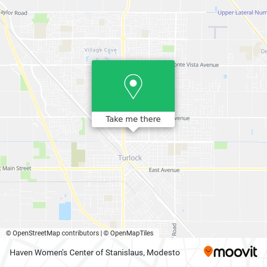 Haven Women's Center of Stanislaus map