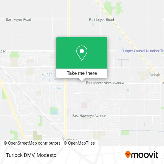 Turlock DMV map