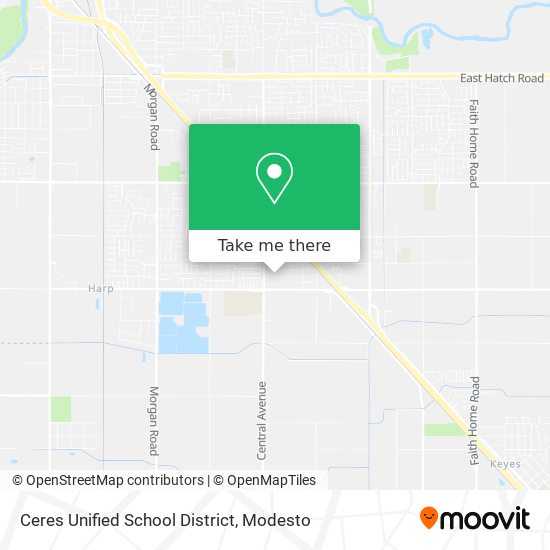 Mapa de Ceres Unified School District