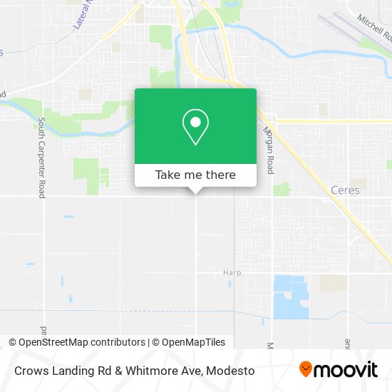 Crows Landing Rd & Whitmore Ave map