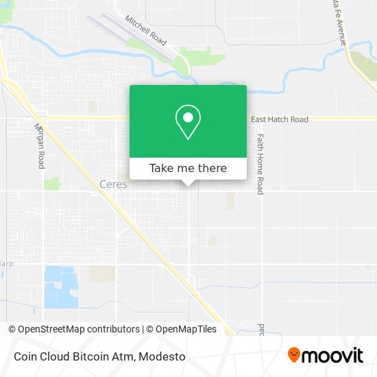 Mapa de Coin Cloud Bitcoin Atm