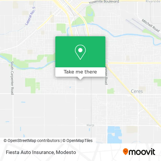 Fiesta Auto Insurance map
