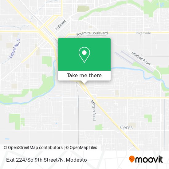 Exit 224/So 9th Street/N map