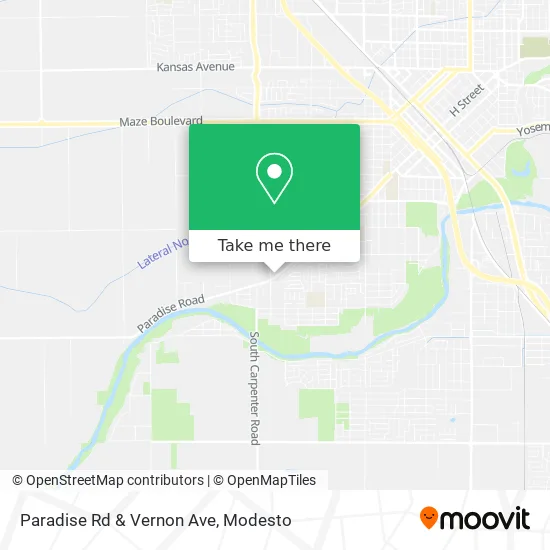Paradise Rd & Vernon Ave map