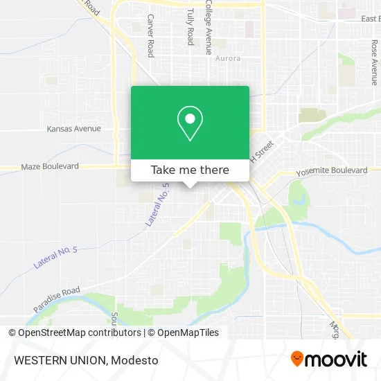 WESTERN UNION map