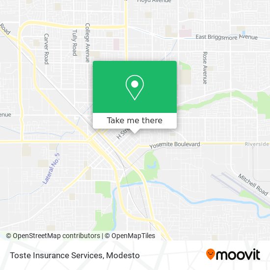 Toste Insurance Services map