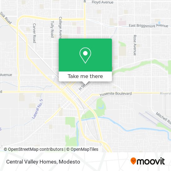 Central Valley Homes map