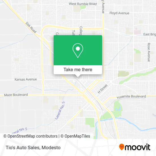 Tio's Auto Sales map