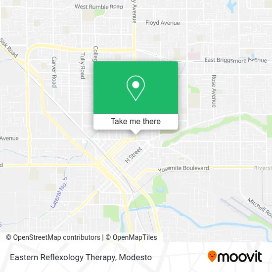 Eastern Reflexology Therapy map