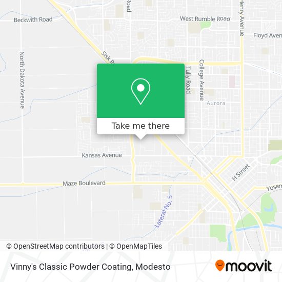 Vinny's Classic Powder Coating map