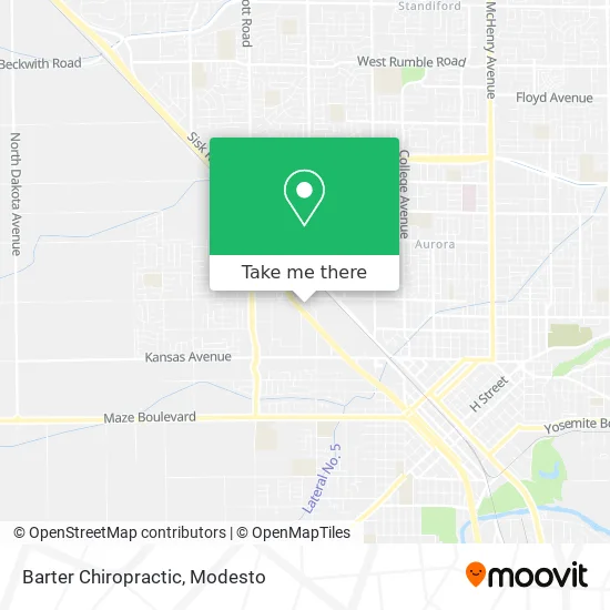 Barter Chiropractic map