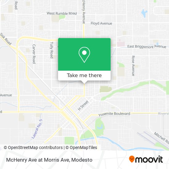 McHenry Ave at Morris Ave map