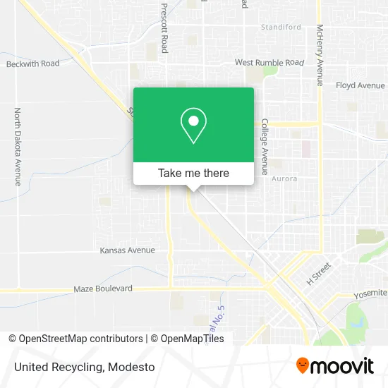 United Recycling map
