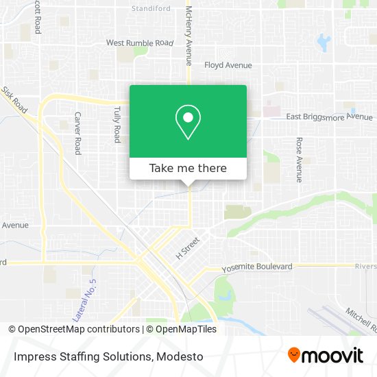 Impress Staffing Solutions map