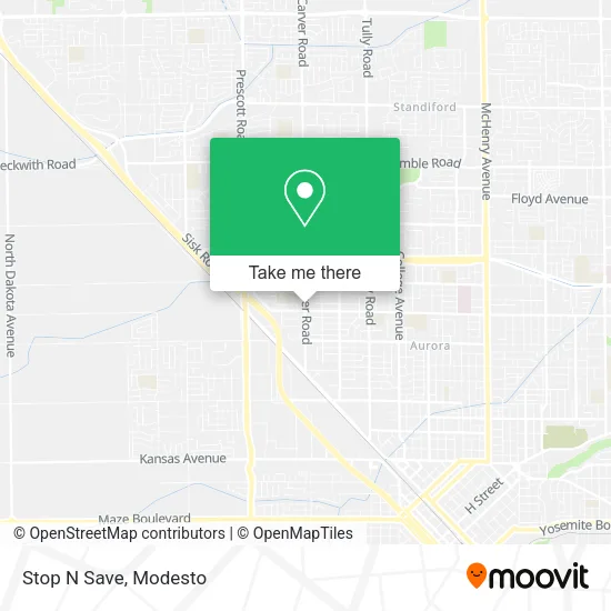 Mapa de Stop N Save