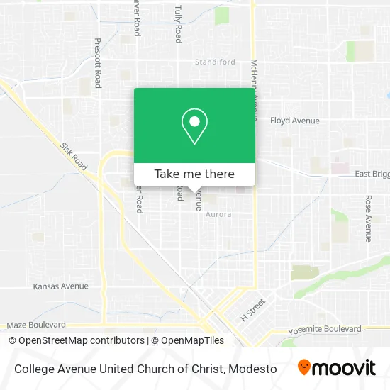 Mapa de College Avenue United Church of Christ