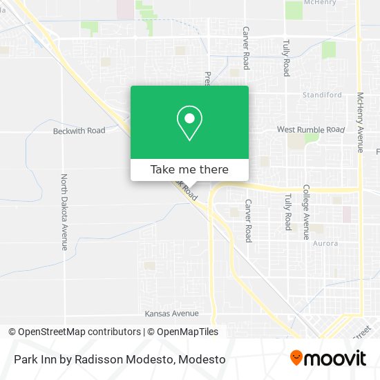 Park Inn by Radisson Modesto map