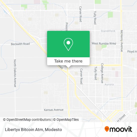 Mapa de Libertyx Bitcoin Atm