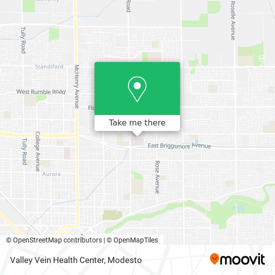 Valley Vein Health Center map