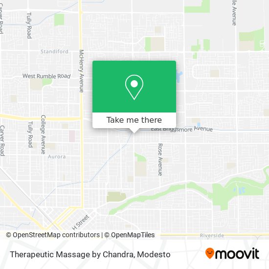 Therapeutic Massage by Chandra map