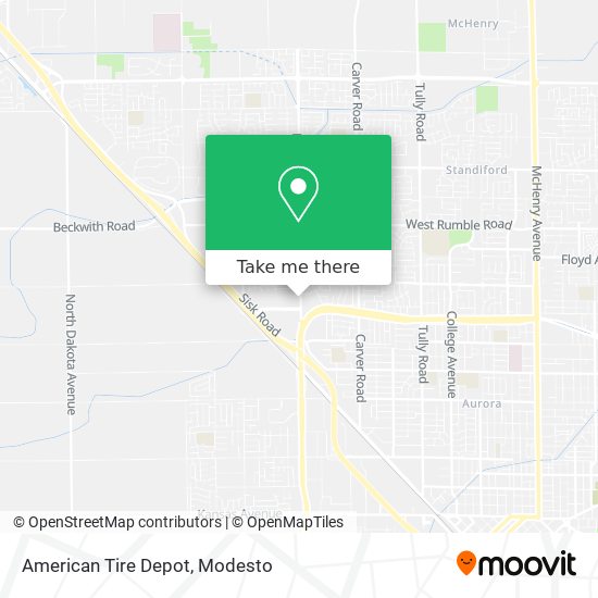 Mapa de American Tire Depot