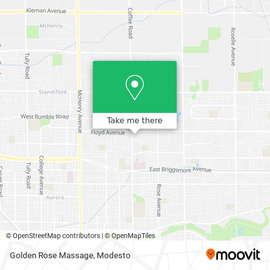 Golden Rose Massage map