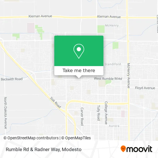 Rumble Rd & Radner Way map