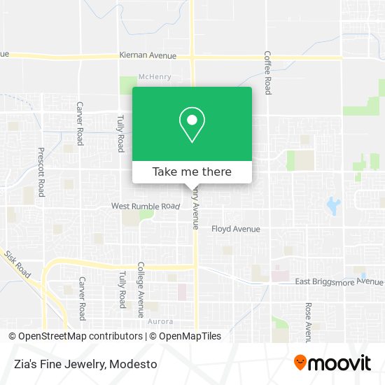 Zia's Fine Jewelry map