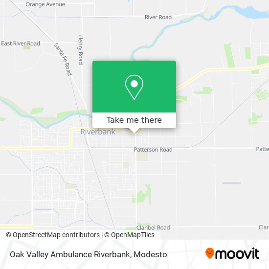 Mapa de Oak Valley Ambulance Riverbank