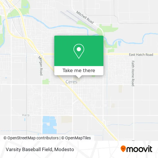 Varsity Baseball Field map