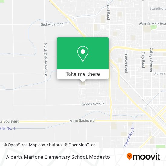 Alberta Martone Elementary School map