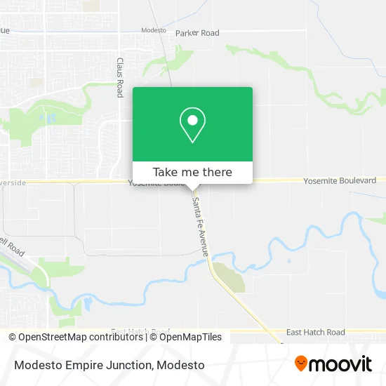 Modesto Empire Junction map
