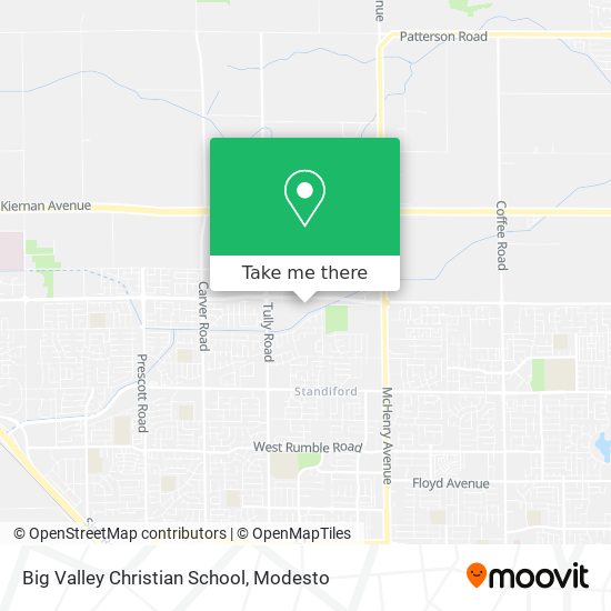 Big Valley Christian School map