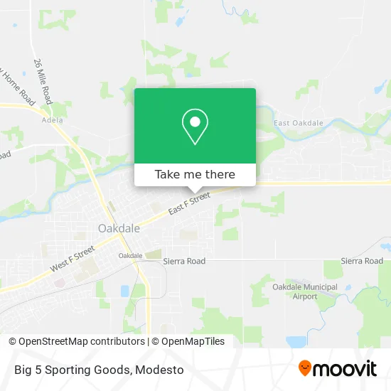 Big 5 Sporting Goods map