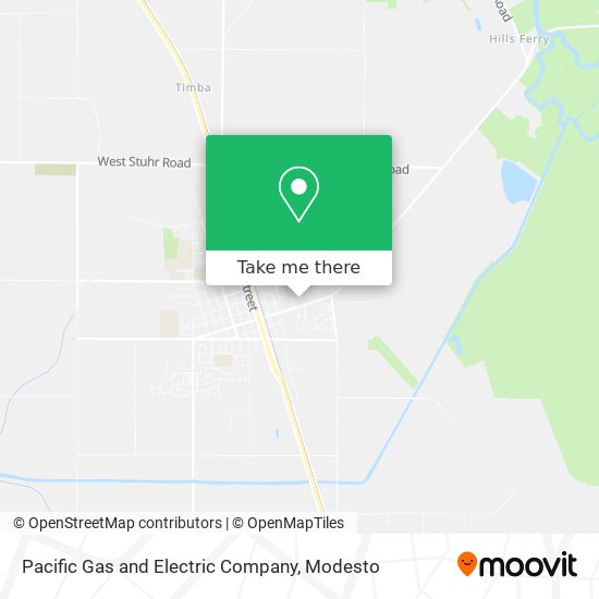 Mapa de Pacific Gas and Electric Company