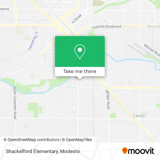 Shackelford Elementary map
