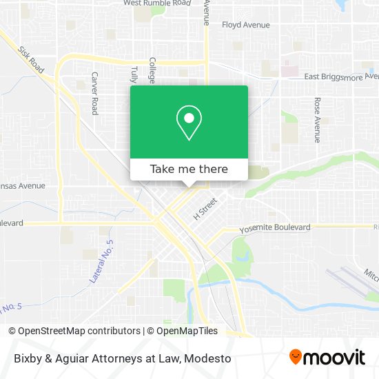 Bixby & Aguiar Attorneys at Law map